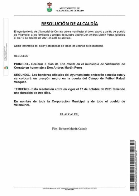 Bando de Alcaldía Bando de Alcaldía