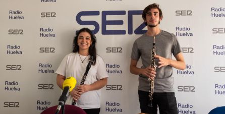 Los músicos onubenses Gloria Sánchez y Manuel de Lara, clarinetista y oboísta Los músicos onubenses Gloria Sánchez y Manuel de Lara, clarinetista y oboísta