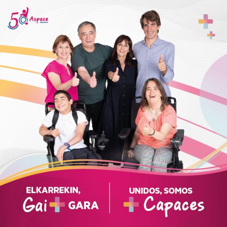 Campaña de Aspace Gipuzkoa con motivo de su 50º aniversario Campaña de Aspace Gipuzkoa con motivo de su 50º aniversario