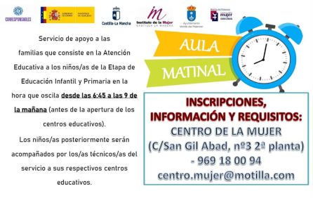 Aula Matinal del Plan Corresponsables Aula Matinal del Plan Corresponsables
