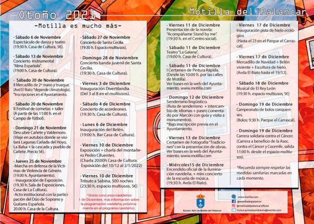 Programación cultural y de ocio para otoño Programación cultural y de ocio para otoño