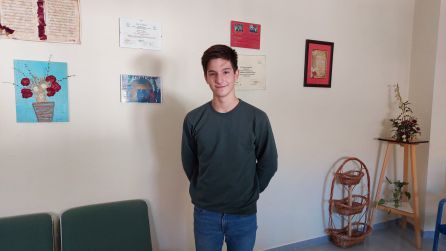 Manuel Jiménez, en el IES Juan López Morillas, durante la entrevista Manuel Jiménez, en el IES Juan López Morillas, durante la entrevista