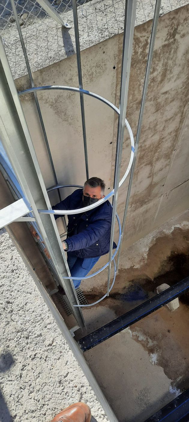 Agea desciende hasta el túnel para conocer la envergadura de la obra Agea desciende hasta el túnel para conocer la envergadura de la obra