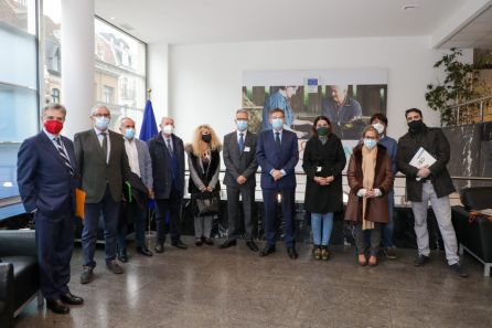 "Foto de Familia "de la delegación citrícola en Bruselas "Foto de Familia "de la delegación citrícola en Bruselas