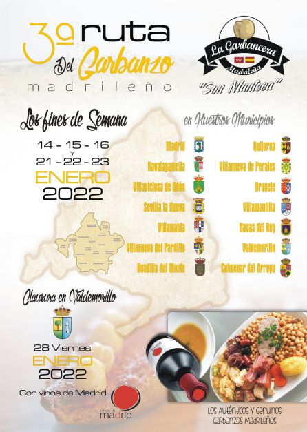 Cartel anunciador de la III Ruta del Garbanzo Madrileño Cartel anunciador de la III Ruta del Garbanzo Madrileño