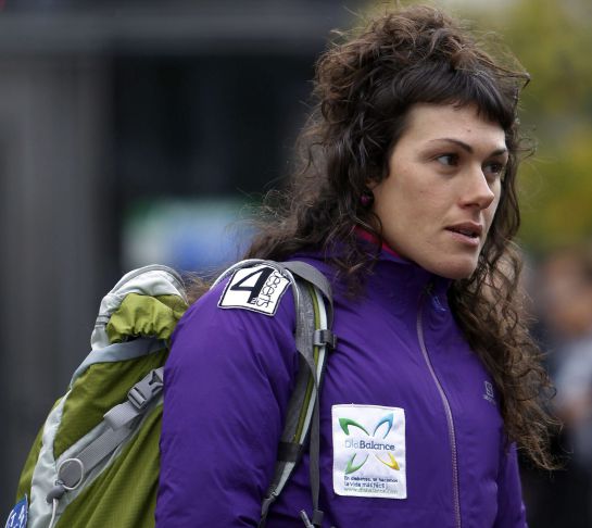 La atleta ultra fondista y diabética, Beatriz García, momentos antes de explicarsu experiencia en 4Deserts, una de las carreras más duras del mundo. La atleta ultra fondista y diabética, Beatriz García, momentos antes de explicarsu experiencia en 4Deserts, una de las carreras más duras del mundo.
