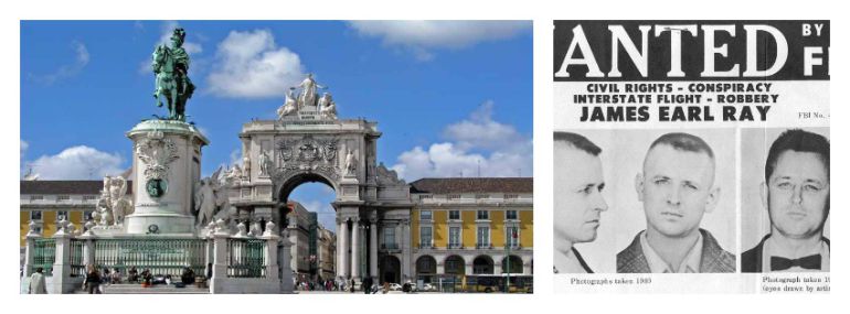 En Lisboa, con el asesino de Martin Luther King En Lisboa, con el asesino de Martin Luther King