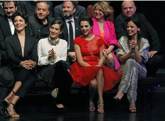 De izda. a dcha. Las actrices Bárbara Lennie, María León, Macarena Gómez y Elena Anaya De izda. a dcha. Las actrices Bárbara Lennie, María León, Macarena Gómez y Elena Anaya