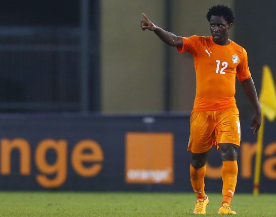 Ivory Coast's Wilfried Bony celebrates his second goal during their quarter-final soccer match of the 2015 African Cup of Nations against Algeria in Malabo February 1, 2015. REUTERS/Amr Abdallah Dalsh (EQUATORIAL GUINEA - Tags: SPORT SOCCER) Ivory Coast's Wilfried Bony celebrates his second goal during their quarter-final soccer match of the 2015 African Cup of Nations against Algeria in Malabo February 1, 2015. REUTERS/Amr Abdallah Dalsh (EQUATORIAL GUINEA - Tags: SPORT SOCCER)