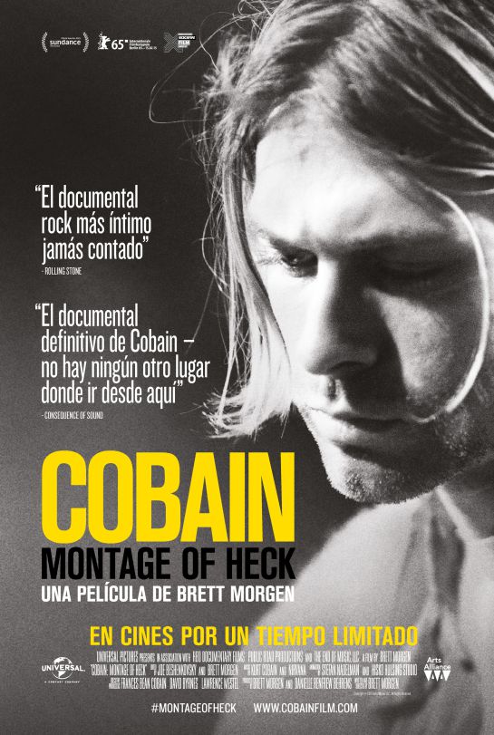 Póster del cartel del documental sobre Kurt Cobain Póster del cartel del documental sobre Kurt Cobain