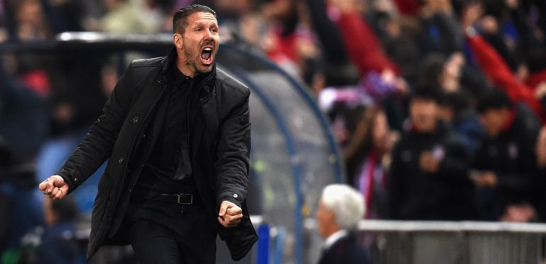 El Cholo Simeone, en el partido de vuelta de los octavos de la Champions ante el bayer Leverkusen. El Cholo Simeone, en el partido de vuelta de los octavos de la Champions ante el bayer Leverkusen.