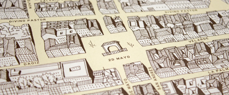 Mapa de Malasaña. Mapa de Malasaña.