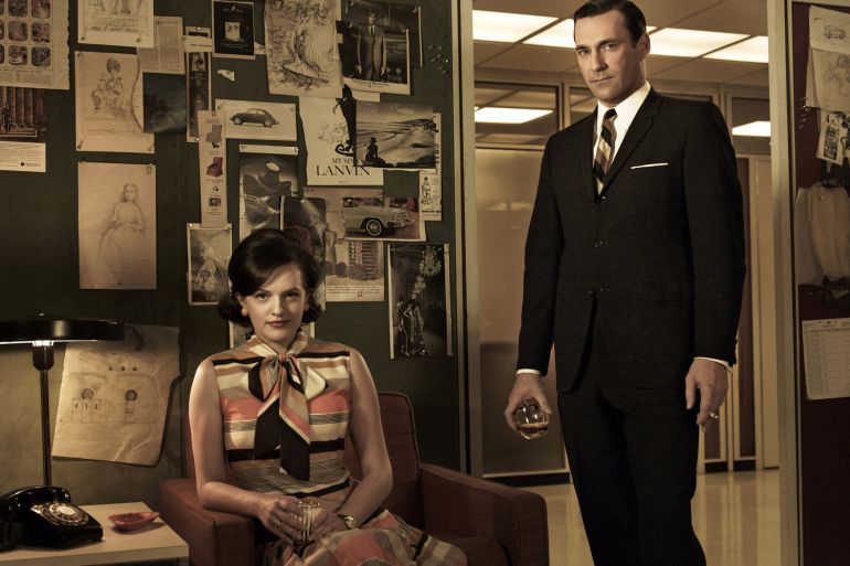 Peggy Olson y Don Draper, en una imagen promocional de 'Mad Men' Peggy Olson y Don Draper, en una imagen promocional de 'Mad Men'