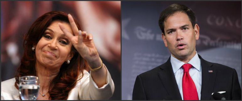 De Cristina Fernández de Kirchner a Marco Rubio De Cristina Fernández de Kirchner a Marco Rubio