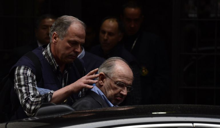 Rodrigo Rato, en un momento de su detención Rodrigo Rato, en un momento de su detención