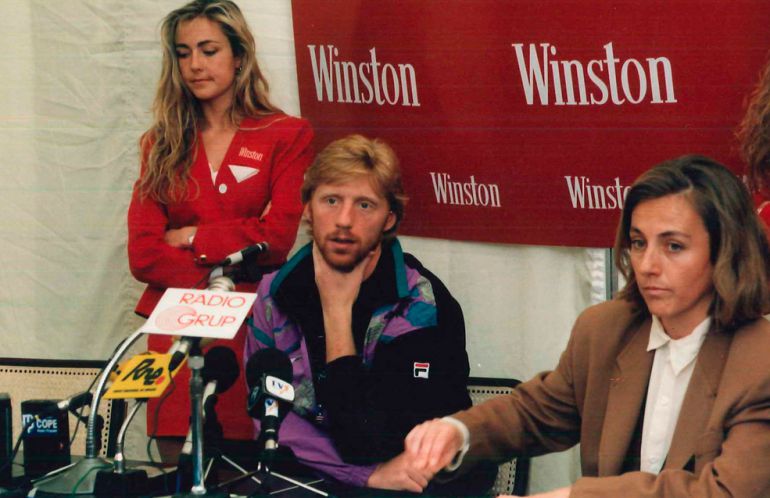 Boris Becker, en una rueda de prensa Boris Becker, en una rueda de prensa