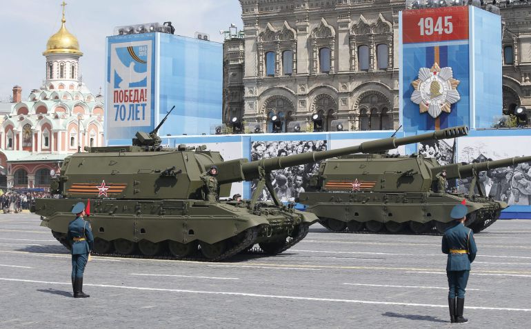 Exhibición de armamento en Rusia. Exhibición de armamento en Rusia.