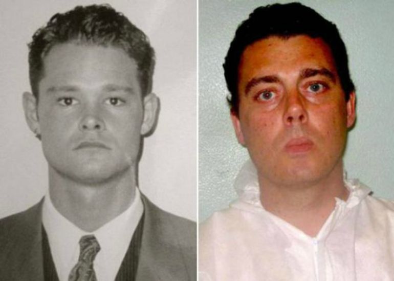 A la izquierda, Romano van der Dussen antes de su ingreso en prisión en septiembre de 2003. A la derecha, el británico Mark Dixie. A la izquierda, Romano van der Dussen antes de su ingreso en prisión en septiembre de 2003. A la derecha, el británico Mark Dixie.