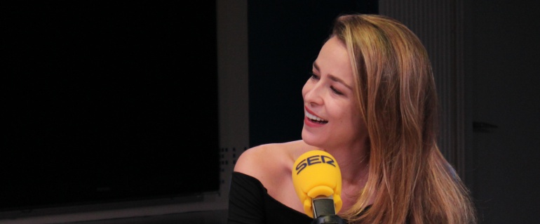 Silvia Abascal, en los estudios de la SER. Silvia Abascal, en los estudios de la SER.
