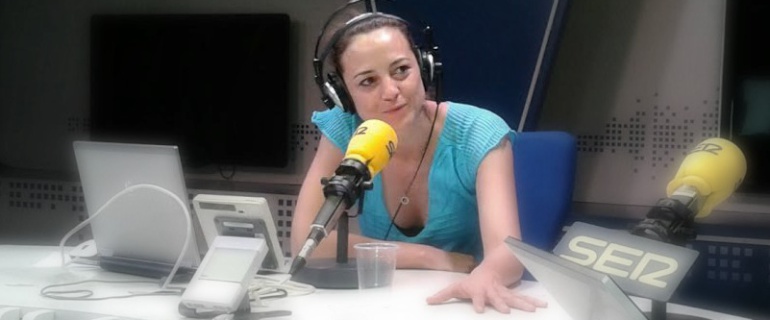 Leonor Watling, en los estudios de la Cadena SER en la Gran Vía madrileña. Leonor Watling, en los estudios de la Cadena SER en la Gran Vía madrileña.