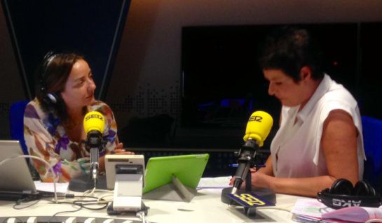 Pepa Bueno junto a Francesca Friz-Prguda, durante la entrevista Pepa Bueno junto a Francesca Friz-Prguda, durante la entrevista