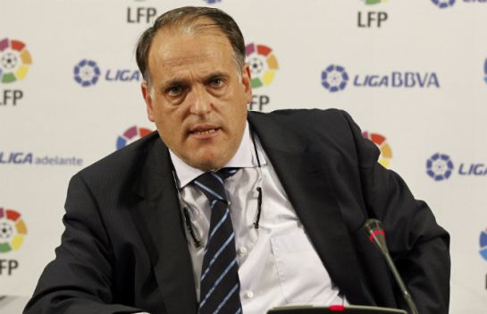 El presidente de la Liga, Javier Tebas, habla de los derechos televisivos El presidente de la Liga, Javier Tebas, habla de los derechos televisivos