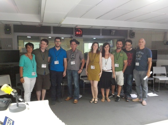 Los participantes de la final de 'Relatos en cadena' en los estudios de Madrid. Los participantes de la final de 'Relatos en cadena' en los estudios de Madrid.