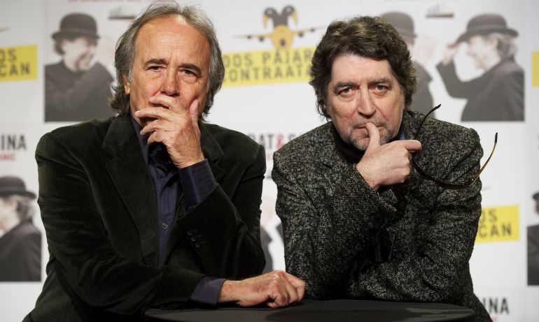 Serrat y Sabina en la presentación de su gira conjunta en 2012 Serrat y Sabina en la presentación de su gira conjunta en 2012