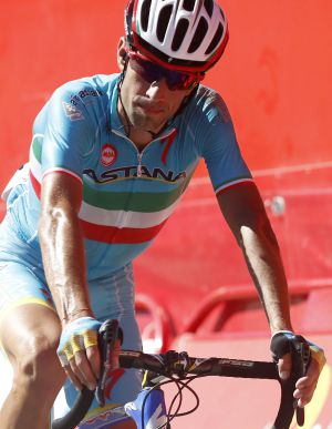 Nibali, al término de la etapa en la que ha sido expulsado de la Vuelta. Nibali, al término de la etapa en la que ha sido expulsado de la Vuelta.