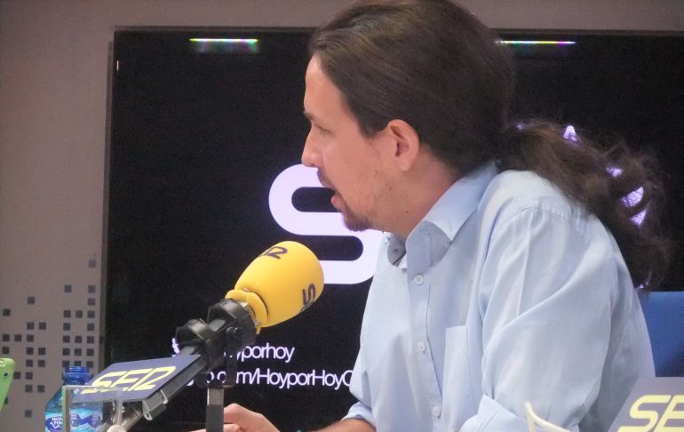 Pablo Iglesias, en 'Hoy por Hoy' Pablo Iglesias, en 'Hoy por Hoy'
