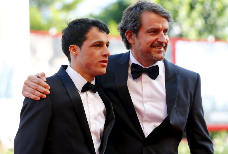 Director Lorenzo Vigas (R) and actor Luis Silva attend the red carpet event for the movie "Desde Alla" (From Afar) at the 72nd Venice Film Festival, northern Italy September 10, 2015. REUTERS/Stefano Rellandini Director Lorenzo Vigas (R) and actor Luis Silva attend the red carpet event for the movie "Desde Alla" (From Afar) at the 72nd Venice Film Festival, northern Italy September 10, 2015. REUTERS/Stefano Rellandini