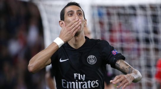 Di María celebra su gol en París Di María celebra su gol en París