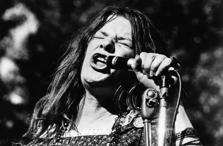 Janis Joplin durante una actuación en 1968 Janis Joplin durante una actuación en 1968