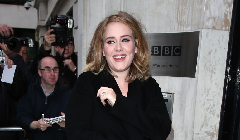 La cantante inglesa Adele La cantante inglesa Adele