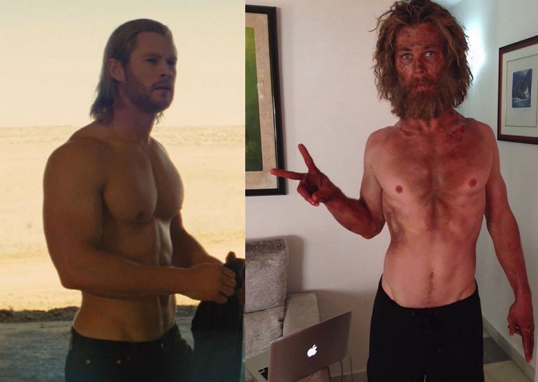 Dos imágenes de Chris Hemsworth; a la izquierda, como Thor en la película de 2011 de Kenneth Branagh; a la derecha, como Owen Chase, en 'El corazón del mar', de Ron Howard. Dos imágenes de Chris Hemsworth; a la izquierda, como Thor en la película de 2011 de Kenneth Branagh; a la derecha, como Owen Chase, en 'El corazón del mar', de Ron Howard.