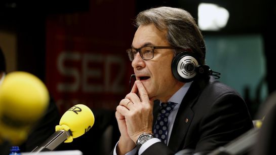 Artur Mas, durante la entrevista en 'Hoy por hoy'. Artur Mas, durante la entrevista en 'Hoy por hoy'.