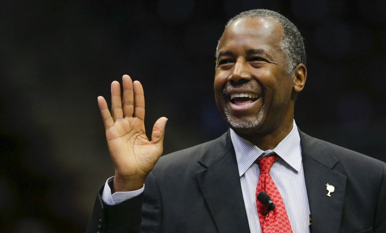Ben Carson, el aspirante republicano que cree que las pirámides egipcias eran en realidad graneros. Ben Carson, el aspirante republicano que cree que las pirámides egipcias eran en realidad graneros.