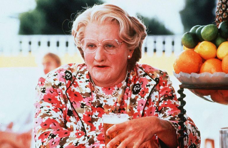 Robin Williams, en 'La señora Doubtfire'. Robin Williams, en 'La señora Doubtfire'.
