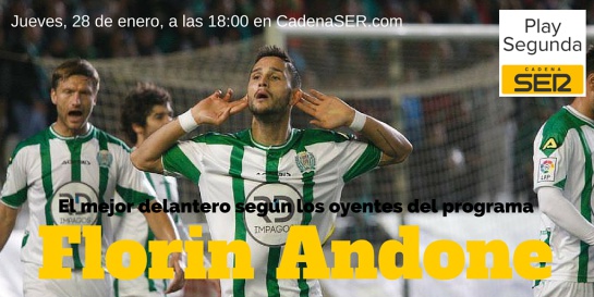 Florin Andone: "Mi idea es que el Córdoba suba antes de la Eurocopa" Florin Andone: "Mi idea es que el Córdoba suba antes de la Eurocopa"