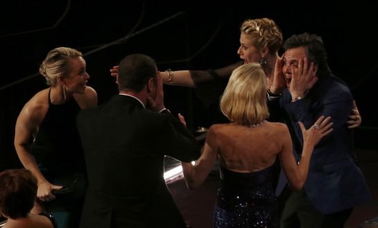 El reparto de 'Spotlight' celebra el Oscar El reparto de 'Spotlight' celebra el Oscar