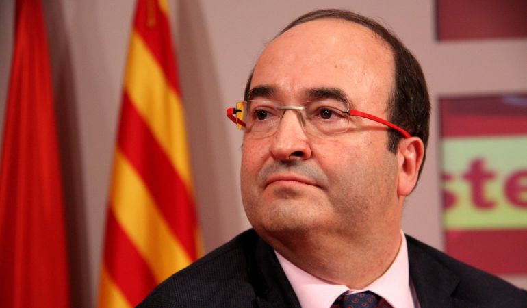El primer secretario del PSC, Miquel Iceta, en la presentación del acuerdo con Ciudadanos el 26 de febrero de 2016. El primer secretario del PSC, Miquel Iceta, en la presentación del acuerdo con Ciudadanos el 26 de febrero de 2016.