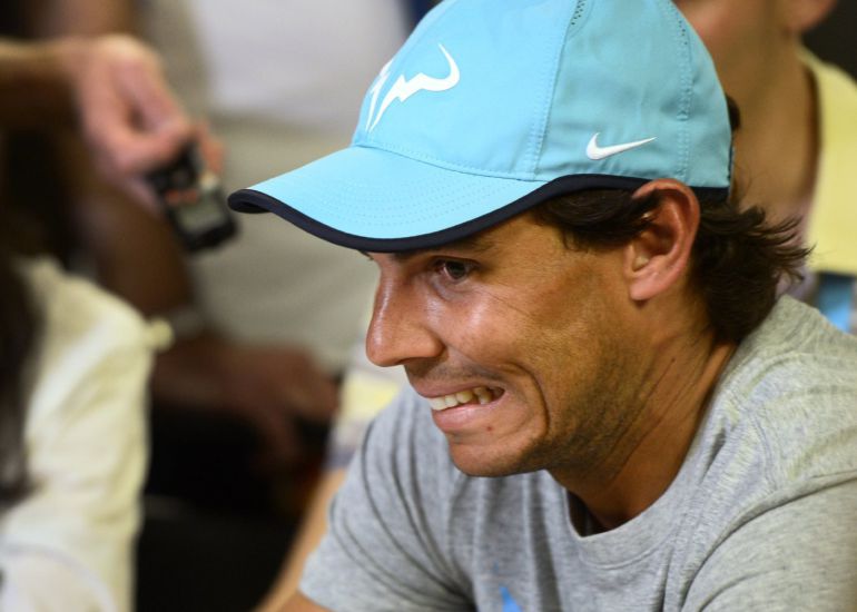 El español Rafael Nadal habla durante su presentación ante la prensa hoy, miércoles 9 de marzo de 2016, en el marco del Abierto de Tenis de Estados Unidos en Indian Wells, California (Estados Unidos) El español Rafael Nadal habla durante su presentación ante la prensa hoy, miércoles 9 de marzo de 2016, en el marco del Abierto de Tenis de Estados Unidos en Indian Wells, California (Estados Unidos)