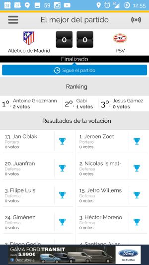 En la App de Carrusel puedes votar al mejor que cada partido. En la App de Carrusel puedes votar al mejor que cada partido.