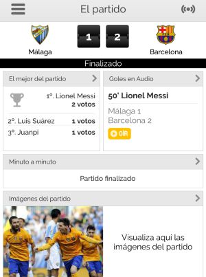 Los directos de la App de Carrusel te cuentan el minuto a minuto del partido y te ofrecen las mejores imágenes del choque. Los directos de la App de Carrusel te cuentan el minuto a minuto del partido y te ofrecen las mejores imágenes del choque.