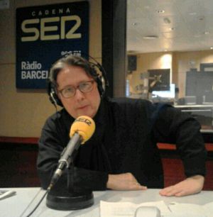 Norbert Bilbeny en los estudios de Radio Barcelona Norbert Bilbeny en los estudios de Radio Barcelona