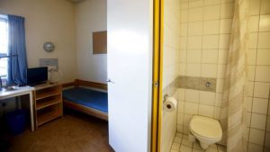 Una de las celdas de Anders Breivik en la cárcel de alta seguridad de Skien Una de las celdas de Anders Breivik en la cárcel de alta seguridad de Skien