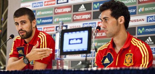 La tensión entre Piqué y Arbeloa La tensión entre Piqué y Arbeloa