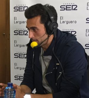 Arbeloa en la zona de prensa del Real Madrid Arbeloa en la zona de prensa del Real Madrid