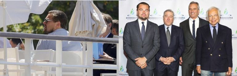 A la izquierda, el lunes, Leonardo DiCaprio en un hotel cerca de Cannes. A la derecha, el miércoles, el actor con Rober De Niro en Nueva York. A la izquierda, el lunes, Leonardo DiCaprio en un hotel cerca de Cannes. A la derecha, el miércoles, el actor con Rober De Niro en Nueva York.