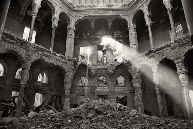 Ruinas de la biblioteca de Sarajevo Ruinas de la biblioteca de Sarajevo
